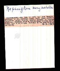 a Court Repington (Mary Isabella nee North) 1953 Newspaper Report